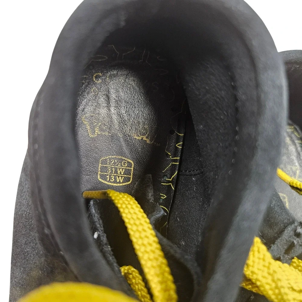 Clarks Wallabee Pokemon Pikachu Boots Kids 13 Black Suede Yellow Lace Moccasin